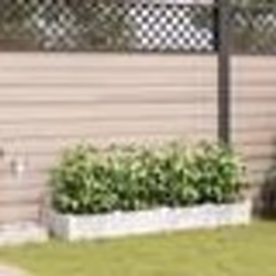 vidaXL Jardinières de jardin 1 pc Blanc 160 x 40 x 22 cm Plastique
