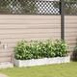 vidaXL Jardinières de jardin 1 pc Blanc 160 x 40 x 22 cm Plastique