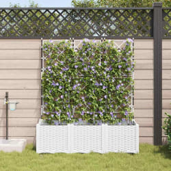 vidaXL Jardinières avec système d'irrigation 3 pièces
