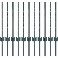 Ce set de poteaux de clôture en métal vert en U est super pour embellir tes espaces extérieurs, surtout balcons, terrasses et ...
