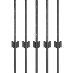 Vidaxl - Poteaux de clôture en u gris, 5 pcs, 40 cm en acier.