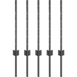 Vidaxl - Poteaux de clôture 5 pcs en u de 60 cm en acier gris.