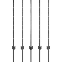 Vidaxl - 10 poteaux de clôture en u, gris, 100 cm, en acier.