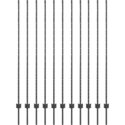 Vidaxl - Poteaux de clôture 22 pcs U-Channel gris 160 cm en acier