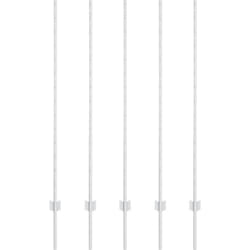 Poteaux de clôture 10 pcs U-Channel 140 cm Acier galvanisé Vidaxl