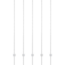 Poteaux de clôture 10 pcs U-Channel 150 cm en acier galvanisé Vidaxl