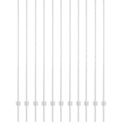 Poteaux de clôture 22 pcs U-Channel 160 cm Acier galvanisé Vidaxl