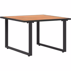 Cette table carrée extérieure stylée est parfaite pour n'importe quel balcon ou patio. Son look moderne s’adapte à tous les s ...