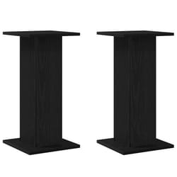 Supports de haut-parleur en bois - vidaXL - 2 pièces - 30x30x60 cm - Noir - Bois dingénierie - Design moderne