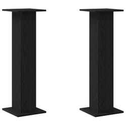 Supports denceintes en bois - vidaXL - Chêne noir - 30x30x95 cm - Finition mate - Forme rectangulaire