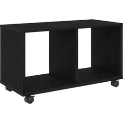 Vidaxl - Table d'appoint avec roulettes Chêne noir 72x33x42,5 cm Bois d'ingénierie