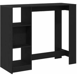 Table de bar Chêne noir 124 x 46 x 103.5 cm Bois d'ingénierie Vidaxl