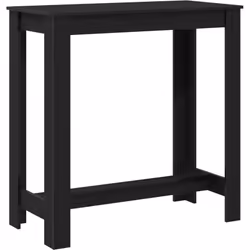 Cette table de bar c'est tout un style et une ambiance moderne. En bois de chêne noir, elle met en avant sa texture naturelle ...