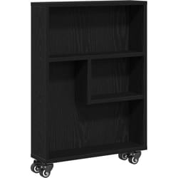 Chariot de rangement étroit Chêne noir 48x13x68 cm Bois d'ingénierie Vidaxl