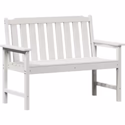Ce banc extérieur est le mélange parfait de style et de praticité, idéal pour votre jardin ou balcon. Le blanc frais et le lo ...