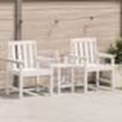 vidaXL Chaises de Salle à Manger 2 pcs Blanches HDPE
