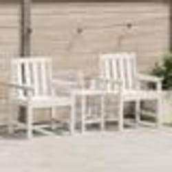 vidaXL Chaises de Salle à Manger 2 pcs Blanches HDPE