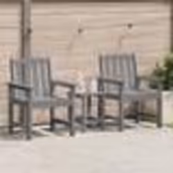 vidaXL Chaises de salle à manger 2 pcs Gris clair HDPE