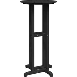 Table de bar noire 55x55x107 cm hdpe Vidaxl
