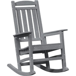 Vidaxl - Chaise à bascule de jardin Gris clair 70x92x108 cm hdpe