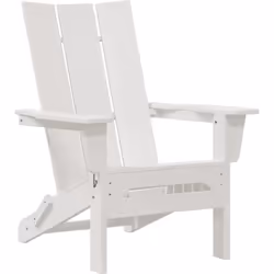 Cette chaise Adirondack apporte une touche d'élégance à votre espace extérieur, alliant confort et style moderne idéal pour b ...