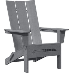 Vidaxl - Chaise Adirondack pliante Gris clair 74,5x80,5x90 cm hdpe
