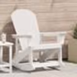 vidaXL Chaise Berçante Adirondack Blanche 73,5x92x90 cm HDPE