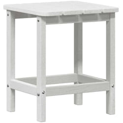 vidaXL Table d'appoint Adirondack blanche 38x38x45 cm HDPE