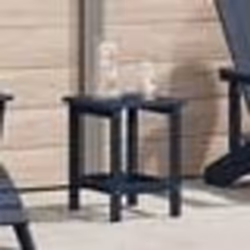 vidaXL Table d'appoint Adirondack Bleu marine 38x38x46 cm HDPE