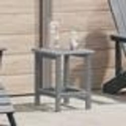 vidaXL Table d'appoint Adirondack Gris clair 38x38x45 cm HDPE