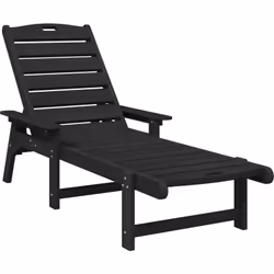 Cette chaiselongue combine confort et style, parfaite pour se relaxer dehors. Avec son look noir élégant, elle est idéale pou ...
