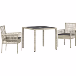 Cette table de jardin carrée gris clair mélange style moderne et fonctionnalité, parfaite pour ta zone extérieure. Elle embel ...