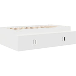 Vidaxl - Cadre de Lit de Rangement Blanc 100x200 cm