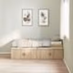vidaXL Cadre de lit de rangement Chêne Sonoma 100x200 cm 3335183