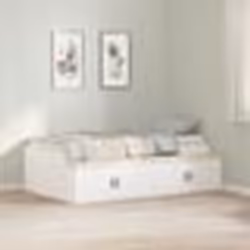 vidaXL Cadre de lit de rangement Blanc 90x200 cm 3335189