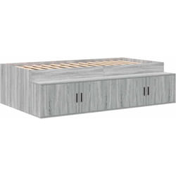 Cadre de lit avec rangement Sonoma gris 80 x 200 cm Vidaxl
