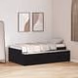 vidaXL Cadre de lit avec rangement Chêne noir 90x190 cm 3335206