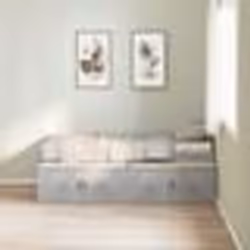 vidaXL Cadre de Lit de Rangement Gris Béton 90x190 cm 3335208