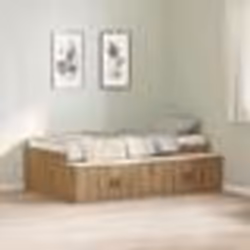 vidaXL Cadre de lit de rangement Chêne artisanal 90x190 cm 3335212
