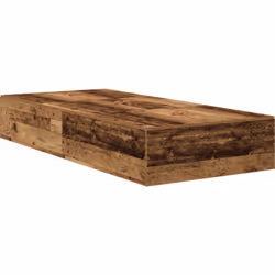 Ce cadre de lit rustique avec rangement allie style et utilité, offrant un espace de sommeil confortable pour un adulte. Cons ...