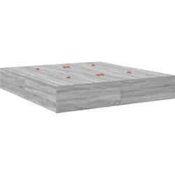 Cadre de lit de rangement gris Sonoma 200x200 cm vidaXL