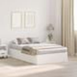 Cadre de lit de rangement vidaXL Blanc 120x200 cm 3335365