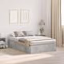vidaXL Cadre de lit de rangement Gris béton 120x200 cm 3335368