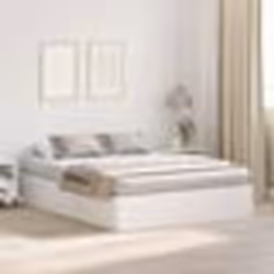 vidaXL Cadre de lit de rangement Blanc 140x200 cm 3335373