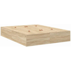 Cadre de lit Chêne sonoma 200 x 140 x 31,5 cm Bois d'ingénierie Vidaxl