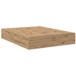 Cadre de lit avec stockage chêne artisanal 200 x 140 x 31,5 cm Vidaxl