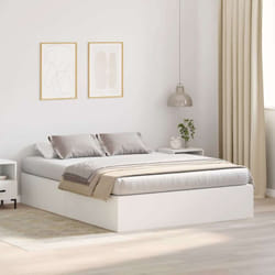 Vidaxl - Cadre De Lit Blanc 200 X 150 X 31,5 Cm Bois D'Ingénierie