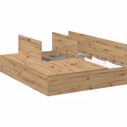 Ce cadre de lit queen size avec rangement est une solution à la fois élégante et pratique, permettant de gagner de l’espace d ...