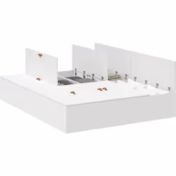Ce cadre de lit de rangement est tout sur le style et la pratique, avec un design contemporain qui s'intègre super bien dans  ...