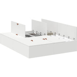 Lit de rangement Blanc 160x200 cm vidaXL
